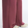 Cotton Blend Straight-Leg Trousers
