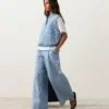 Cotton Blend Striped Straight-Leg Trousers Cotton Blend Striped Straight-Leg Trousers