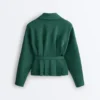Cotton Piqué Belted Jacket