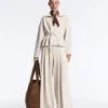 Cotton Piqué Belted Jacket Cotton Piqué Belted Jacket