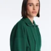 Cotton Piqué Belted Jacket