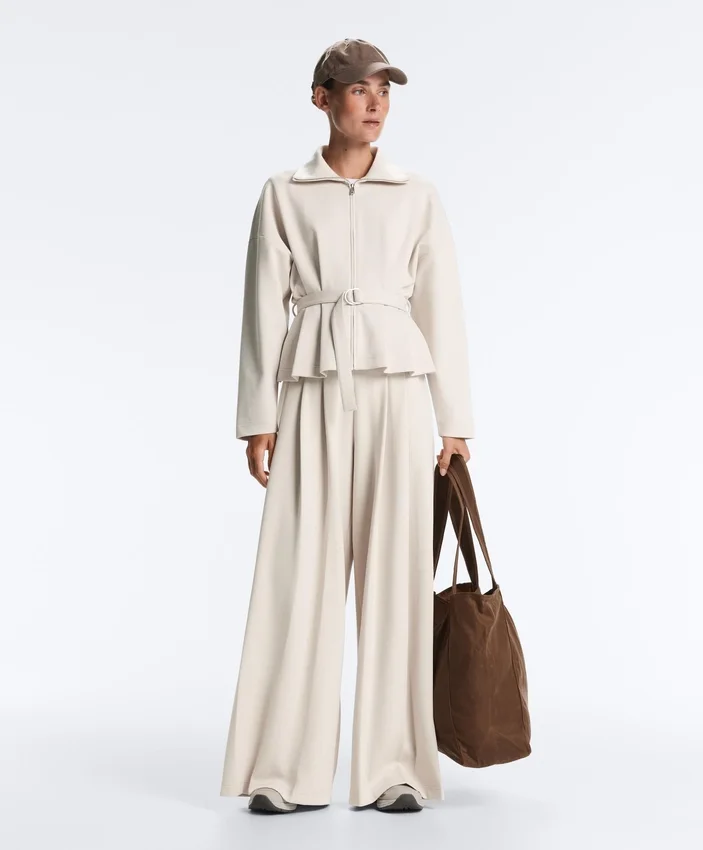 Cotton Piqué Belted Jacket Cotton Piqué Belted Jacket