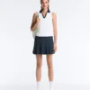 Cotton Piqué Pleated Mini Skirt Cotton Piqué Pleated Mini Skirt