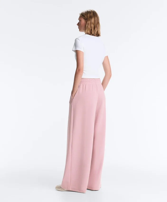 Cotton Piqué Pleated Straight-Leg Trousers Cotton Piqué Pleated Straight-Leg Trousers