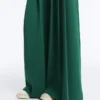 Cotton Wide-Leg Pique Trousers with Pleats Cotton Wide-Leg Pique Trousers with Pleats
