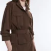 Cropped Piqué Utility Jacket with Belt Cropped Piqué Utility Jacket with Belt