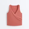 Cross-Over Sleeveless Comfortlux T-Shirt Cross-Over Sleeveless Comfortlux T-Shirt
