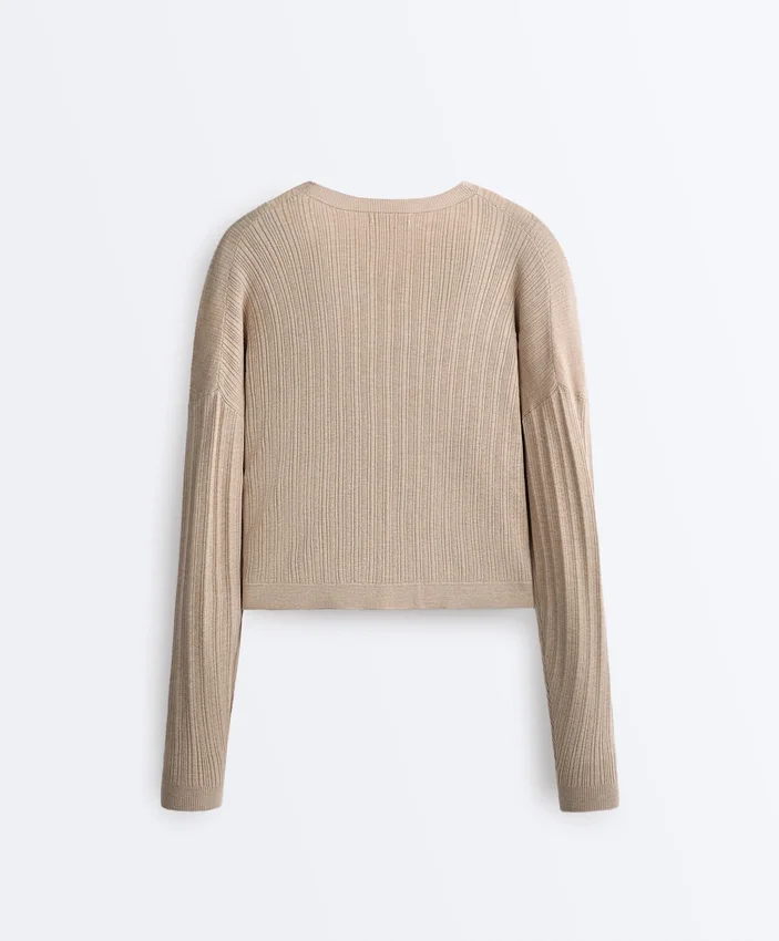 Crossed Rib Knit Jumper Crossed Rib Knit Jumper