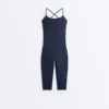 Crossover Back Comfortlux Capri Jumpsuit Crossover Back Comfortlux Capri Jumpsuit