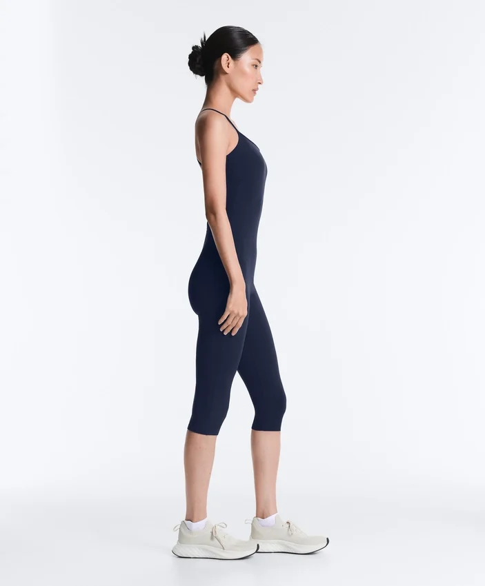 Crossover Back Comfortlux Capri Jumpsuit Crossover Back Comfortlux Capri Jumpsuit