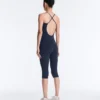 Crossover Back Comfortlux Capri Jumpsuit Crossover Back Comfortlux Capri Jumpsuit