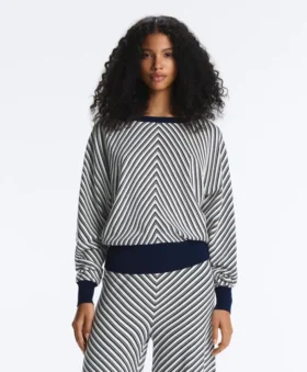 Diagonal Stripe Knit Jumper Diagonal Stripe Knit Jumper