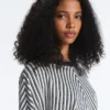 Diagonal Stripe Knit Jumper