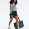 Diagonal Stripe Knit Jumper