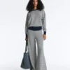 Diagonal Stripe Knit Jumper