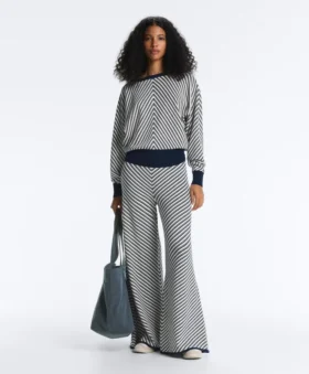 Diagonal Stripe Knit Jumper Diagonal Stripe Knit Jumper