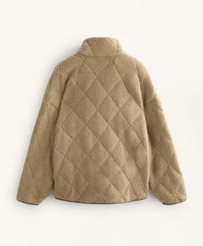 Diamond Quilted Faux-Shearling Jacket Diamond Quilted Faux-Shearling Jacket