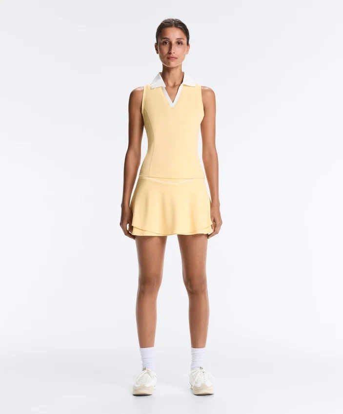 Contrast Sleeveless Comfortlux Polo Shirt Contrast Sleeveless Comfortlux Polo Shirt