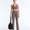 Draped Waist Comfortlux High Rise Flare Trousers Draped Waist Comfortlux High Rise Flare Trousers