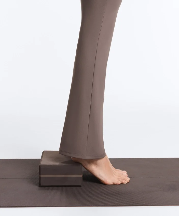 Draped Waist Comfortlux High Rise Flare Trousers Draped Waist Comfortlux High Rise Flare Trousers