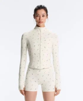Evermove Floral Print Technical Jacket