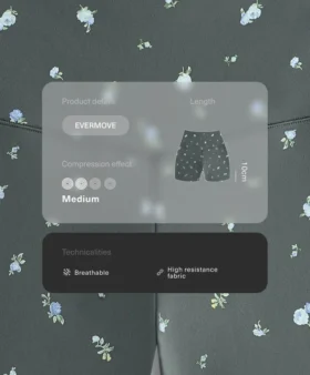 Evermove High-Rise 10Cm Hot Pants with Floral Print Evermove High-Rise 10Cm Hot Pants with Floral Print