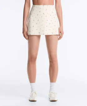Evermove High Rise Floral Print Short Skirt