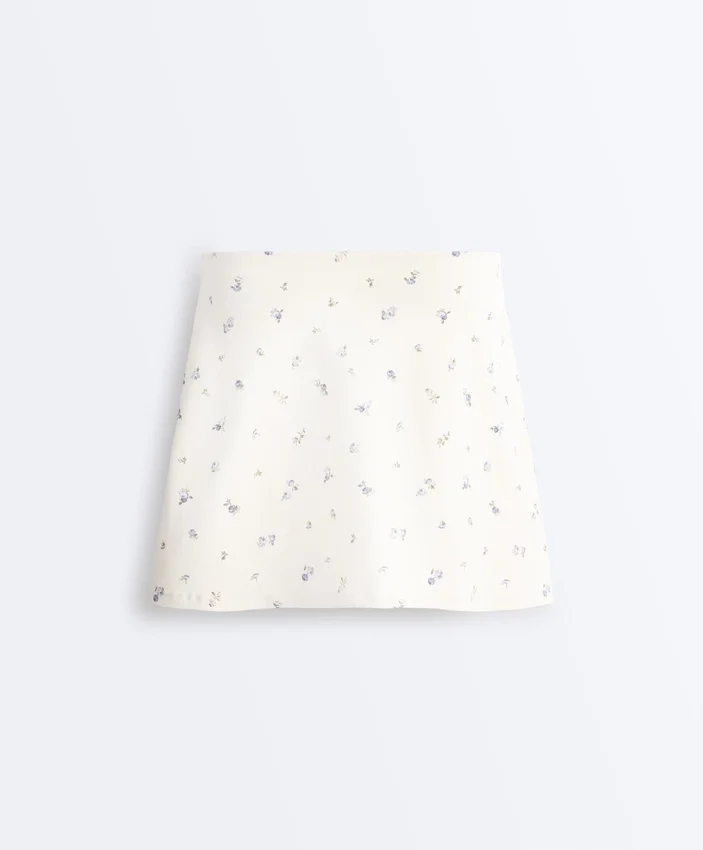 Evermove High Rise Floral Print Short Skirt Evermove High Rise Floral Print Short Skirt