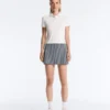 Evermove High Rise Striped Short Skirt Evermove High Rise Striped Short Skirt