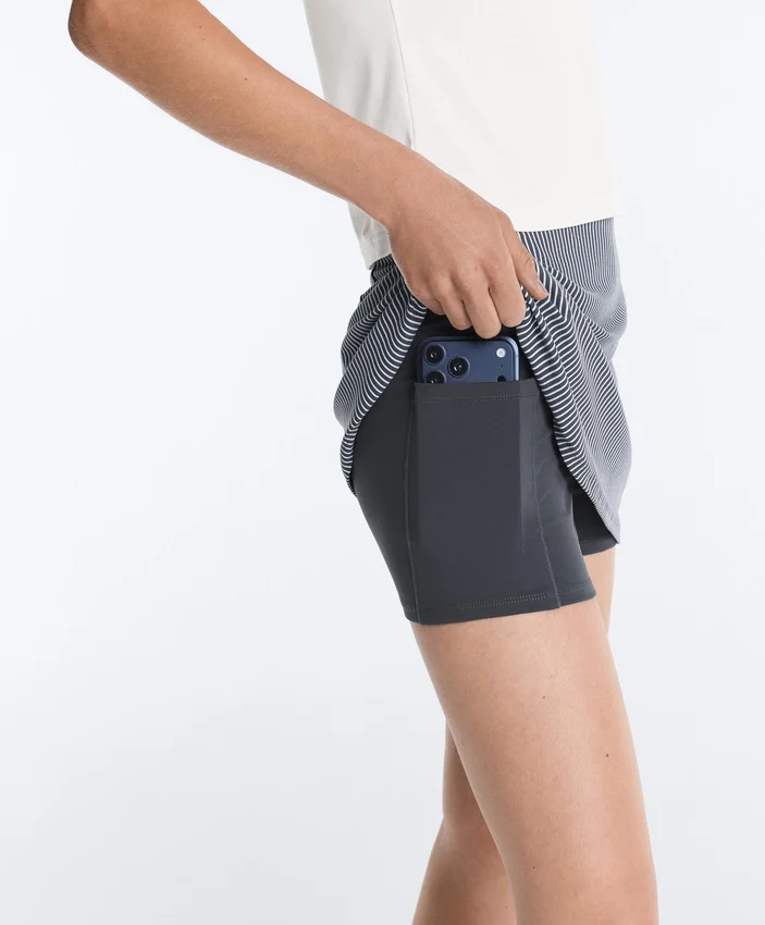 Evermove High Rise Striped Short Skirt Evermove High Rise Striped Short Skirt