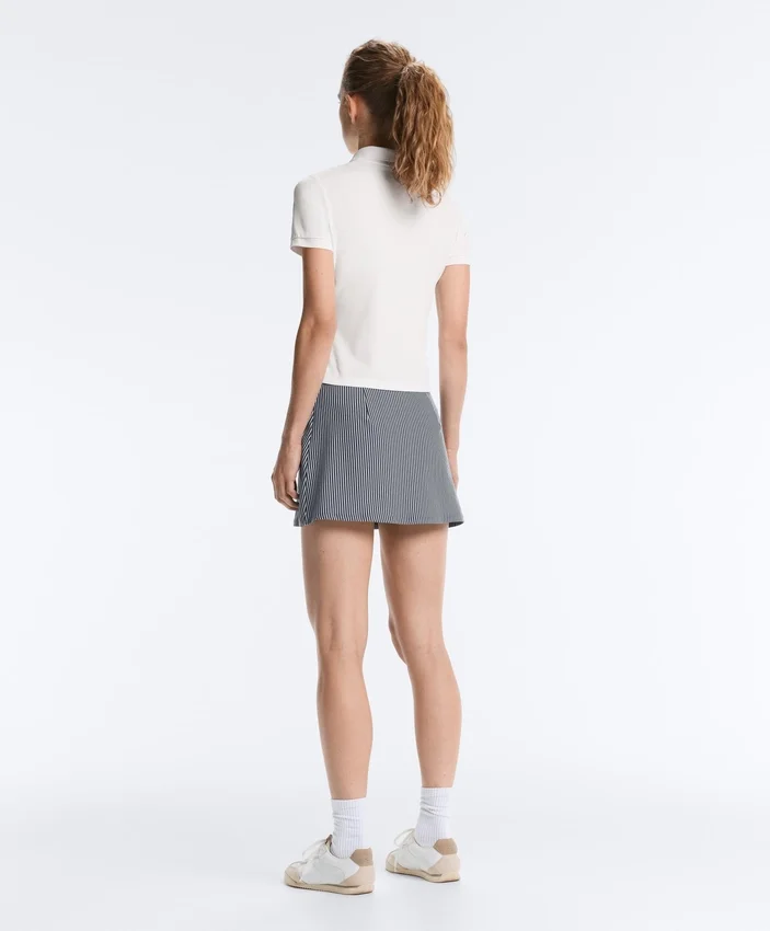 Evermove High Rise Striped Short Skirt Evermove High Rise Striped Short Skirt