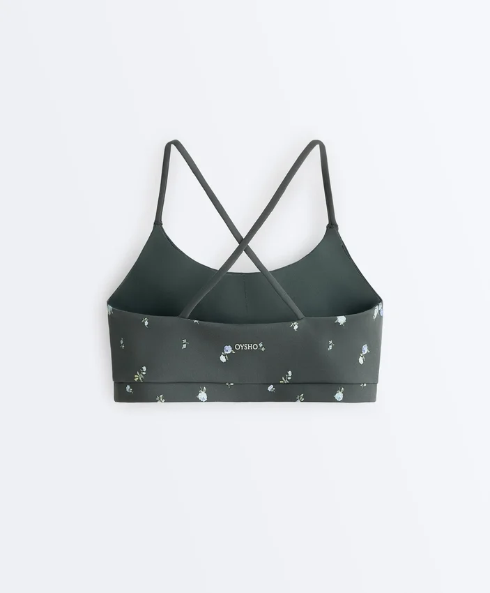 Evermove Light Support Floral Print Sports Bra Evermove Light Support Floral Print Sports Bra