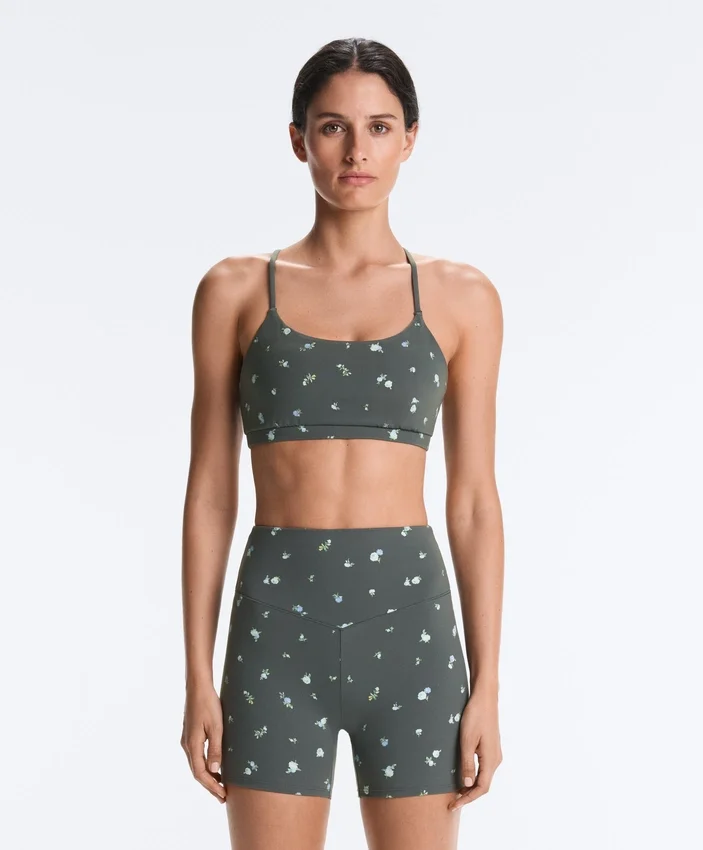 Evermove Light Support Floral Print Sports Bra Evermove Light Support Floral Print Sports Bra