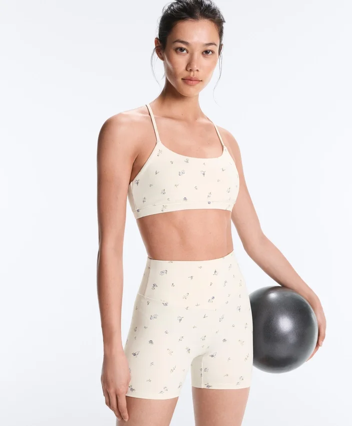 Evermove Light Support Floral Print Sports Bra Evermove Light Support Floral Print Sports Bra