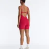 Evermove Open-Back Short Jumpsuit Evermove Open-Back Short Jumpsuit