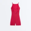 Evermove Open-Back Short Jumpsuit Evermove Open-Back Short Jumpsuit