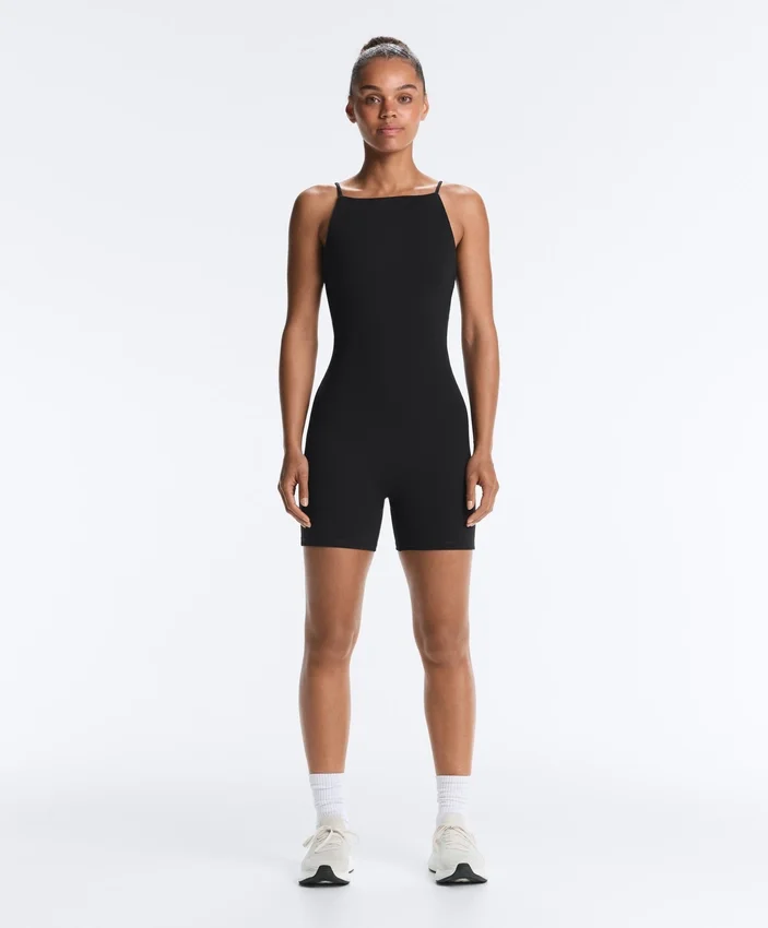 Evermove Open-Back Short Jumpsuit Evermove Open-Back Short Jumpsuit