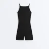 Evermove Open-Back Short Jumpsuit Evermove Open-Back Short Jumpsuit