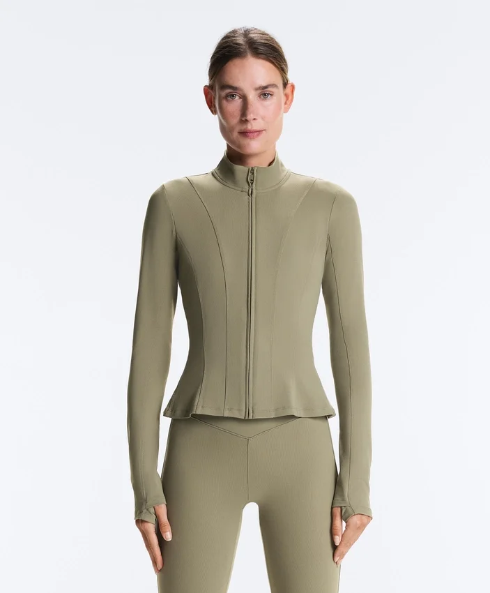 Evermove Peplum Technical Jacket Evermove Peplum Technical Jacket
