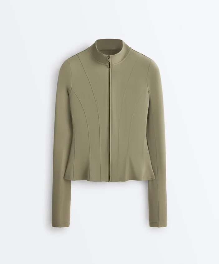 Evermove Peplum Technical Jacket Evermove Peplum Technical Jacket