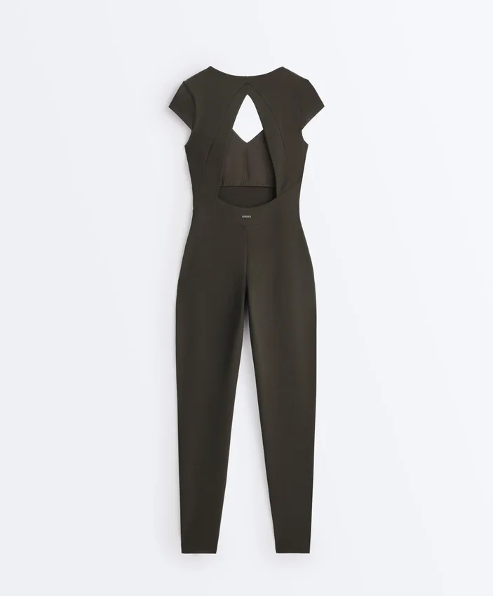 Evermove Short-Sleeve Long Jumpsuit Evermove Short-Sleeve Long Jumpsuit