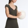 Evermove Short-Sleeve Long Jumpsuit Evermove Short-Sleeve Long Jumpsuit