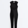 Evermove Sleeveless Long Jumpsuit Evermove Sleeveless Long Jumpsuit