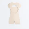 Evermove Square Neck Short Jumpsuit