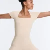 Evermove Square Neck Short Jumpsuit