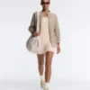 Evermove Square Neck Short Jumpsuit