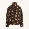 Faux-Shearling Floral Print Jacket Faux-Shearling Floral Print Jacket
