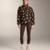Faux-Shearling Floral Print Jacket Faux-Shearling Floral Print Jacket