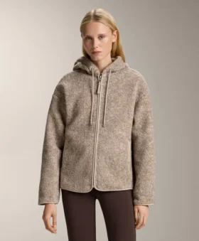 Faux-Shearling Hooded Jacket