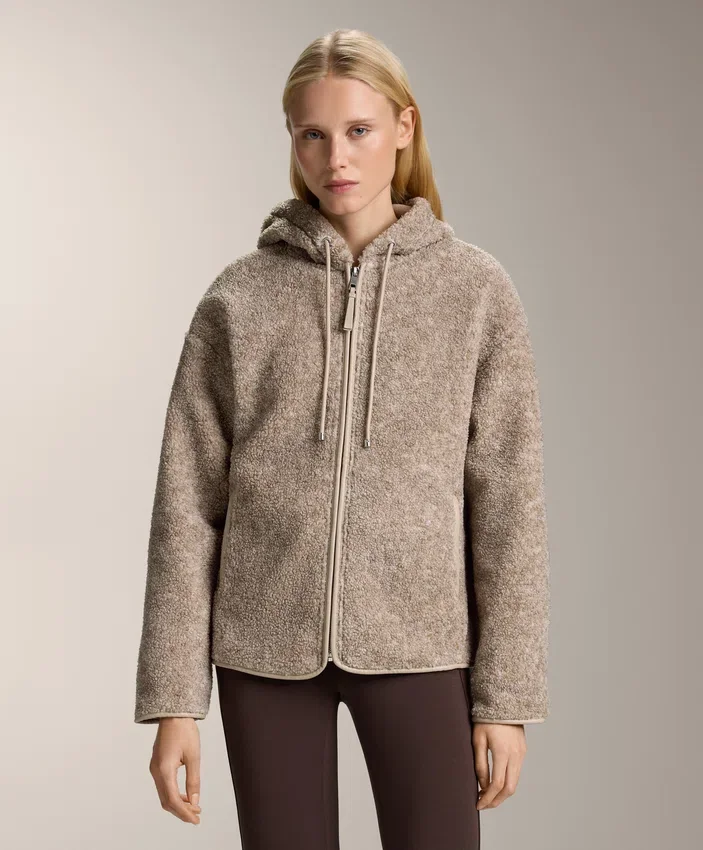 Faux-Shearling Hooded Jacket Faux-Shearling Hooded Jacket